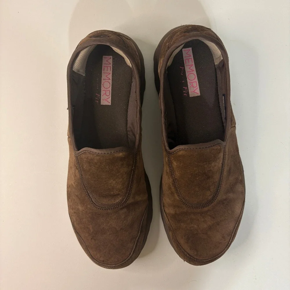 Skechers GOwalk 13766 Womens Slip On Loafers Walking Shoes Size 11 Brown Comfort